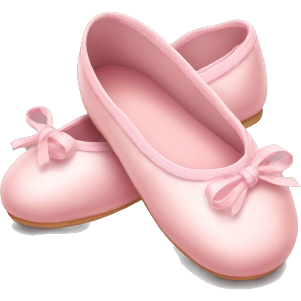 soft pink ballerina shoes emoji