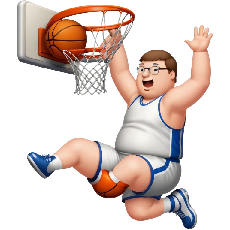 Peter griffin dunking a basketball emoji