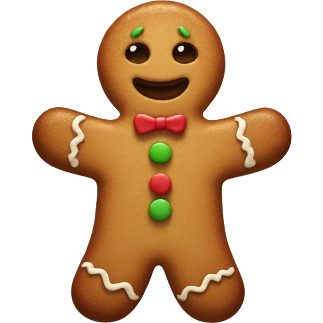 gingerbread man emoji