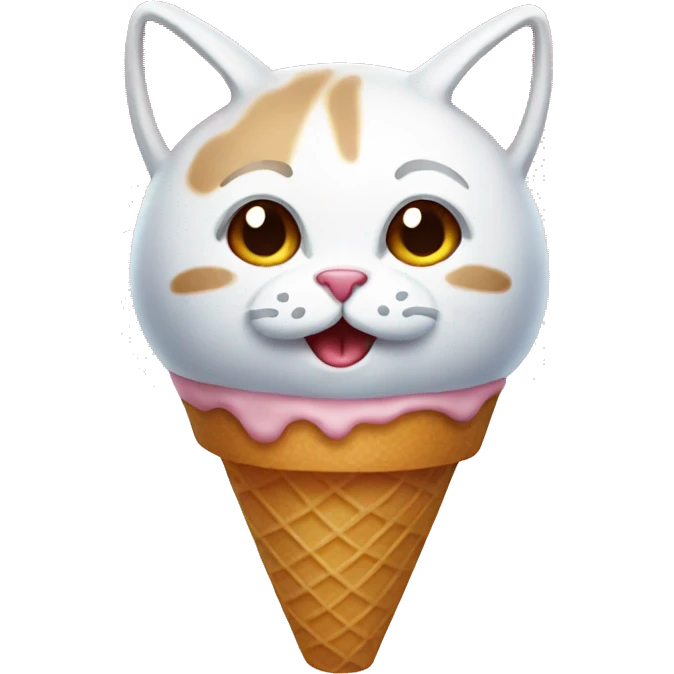 ice cream cat emoji