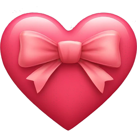 Heart with bow  emoji