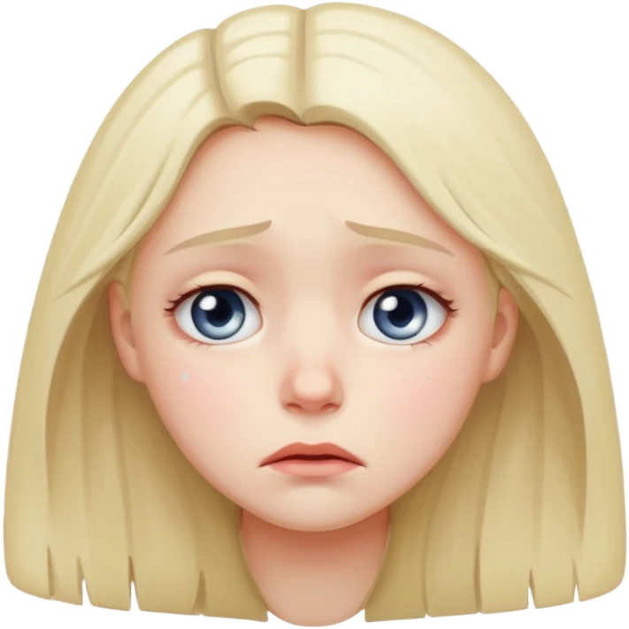 Really sad girl emoji
