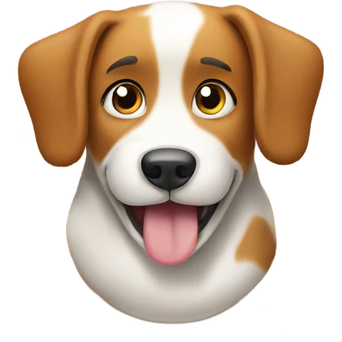 dog eating breakfast  emoji
