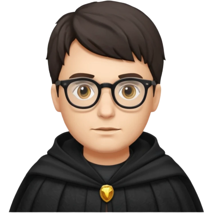 Man with glasses in cloak emoji