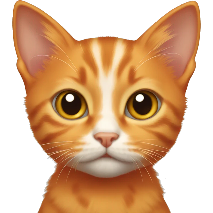 Orange kitten emoji