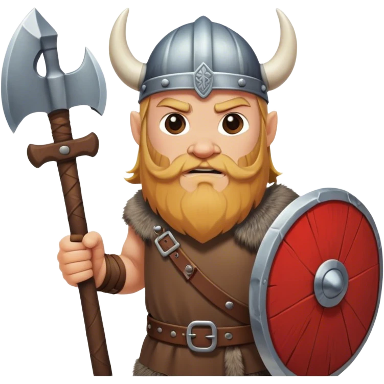 Danish Viking with an ax in his hands emoji