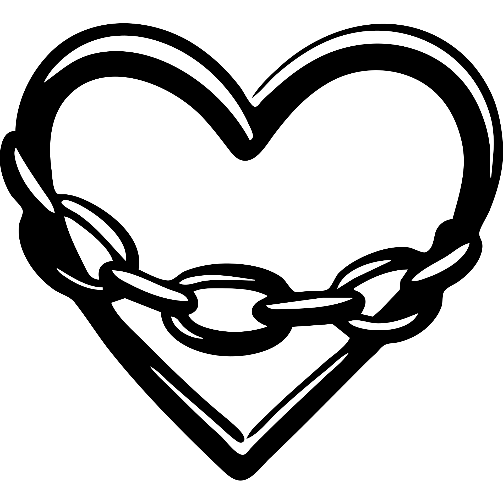 A heart with a chain wrapped around it or attached to it emoji