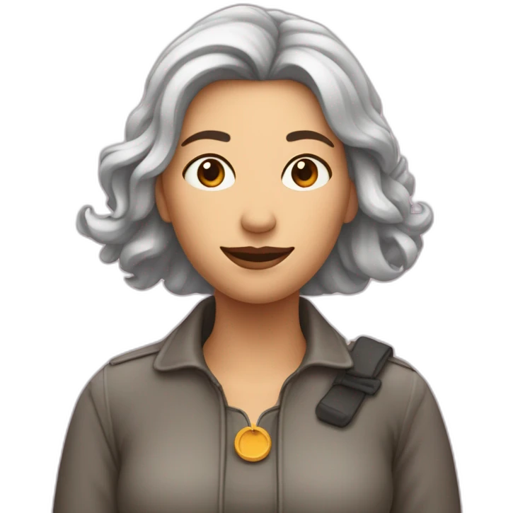 Une femme met sa main en avant avec un mouche en l’air emoji