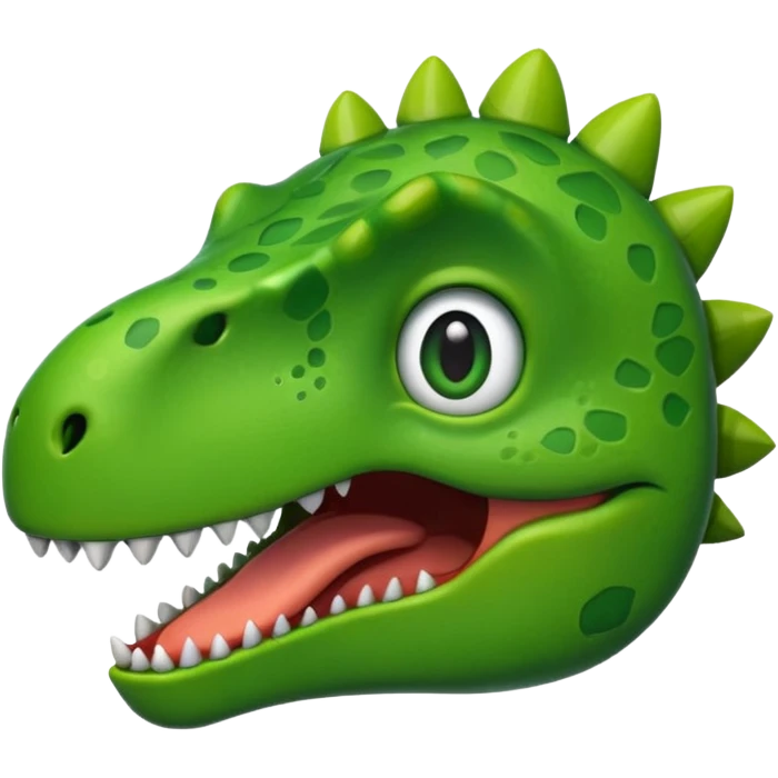 Every reaction of a dinosaur faced emoji emoji