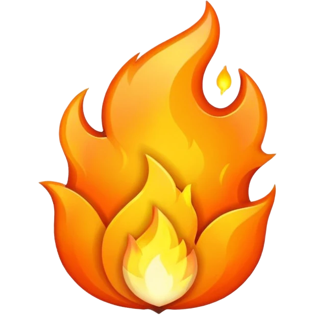 simple fire icon emoji