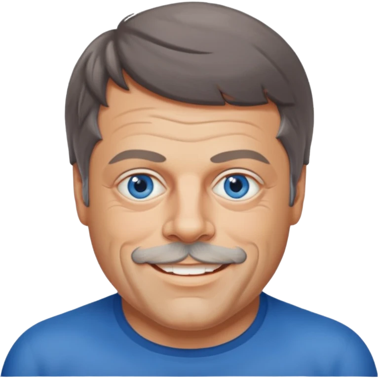 Oliver Reed with blue eyes emoji