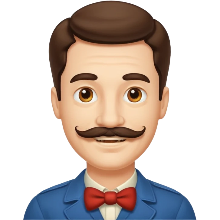 Retro style  man emoji