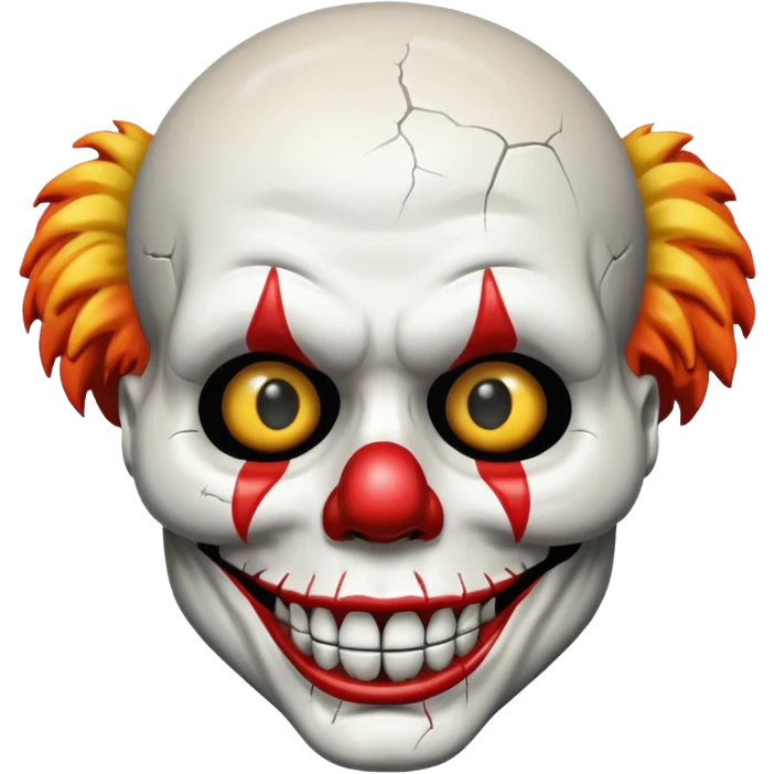 skull + clown emoji