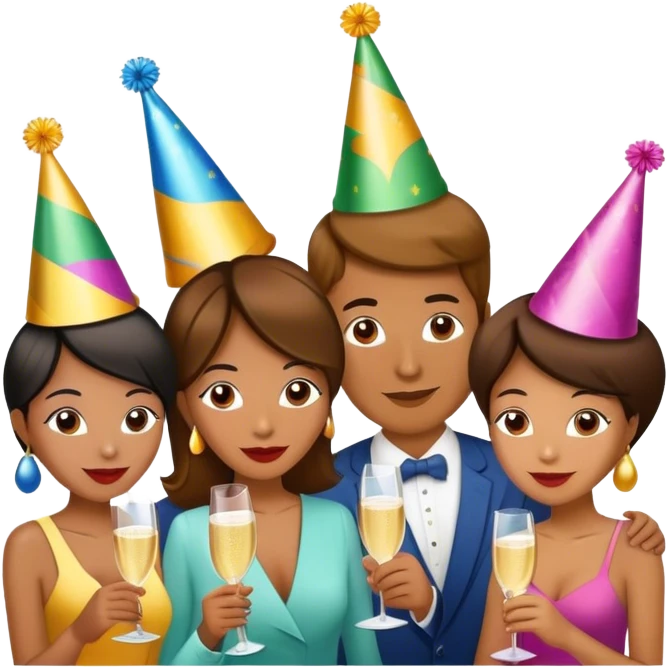 A crowd of people emoji