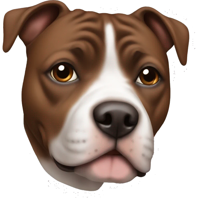 Brown staffie emoji