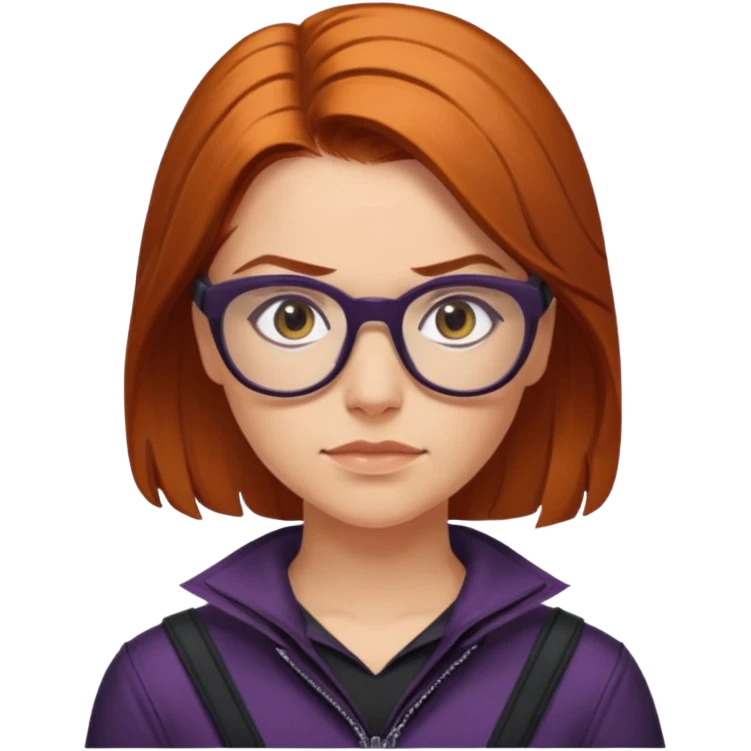 female Hawkeye  Clint Barton with glasses 
 emoji