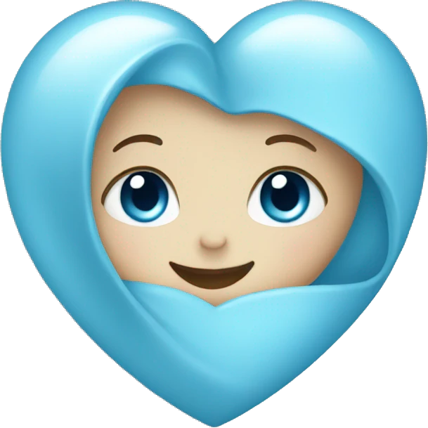 baby blue heart  emoji