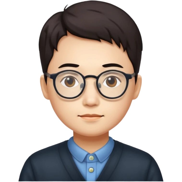 chinese with glasses emoji