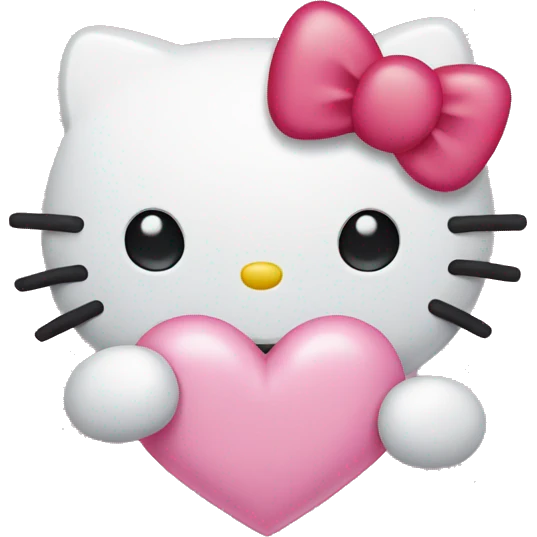Hello kitty heart  emoji
