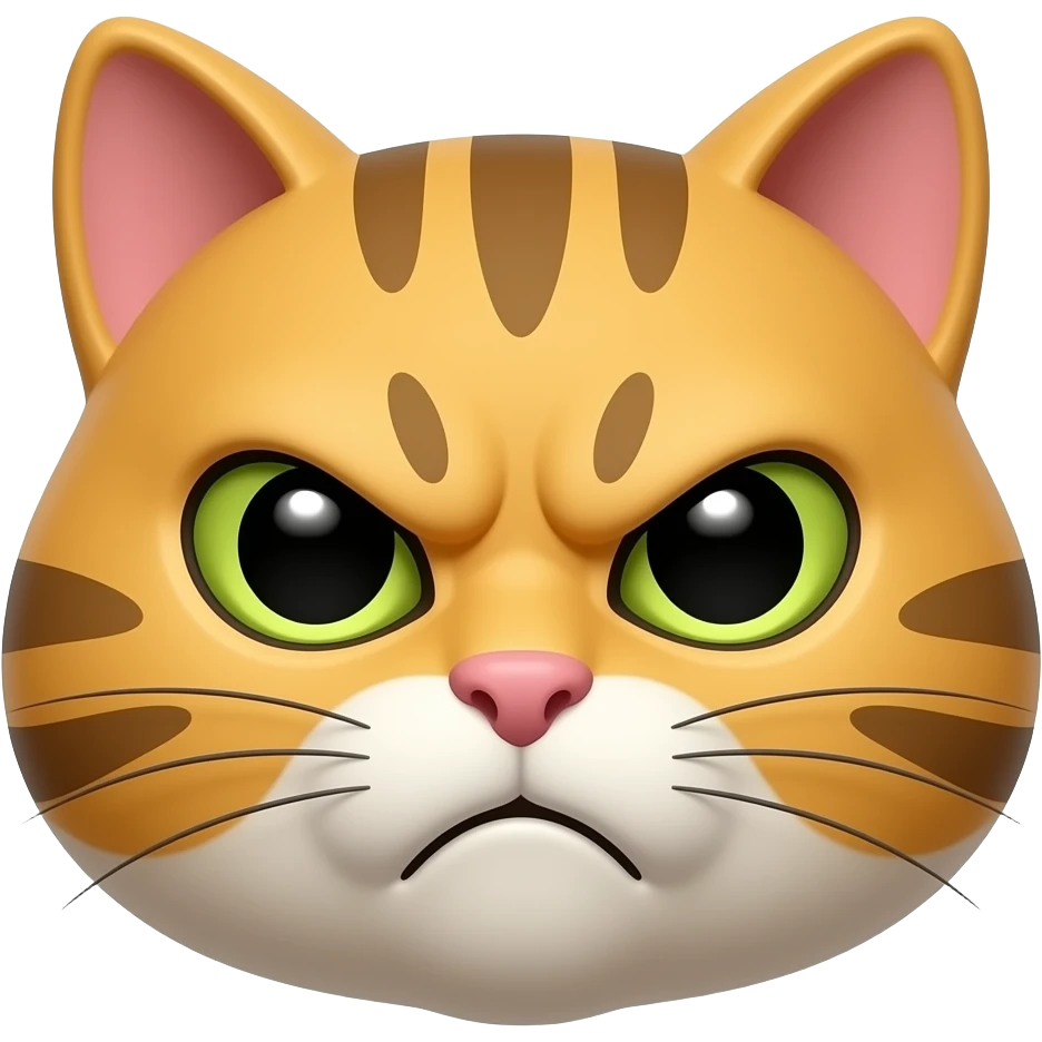 Quiero un emoji de un gato enojado mirando para la derech emoji