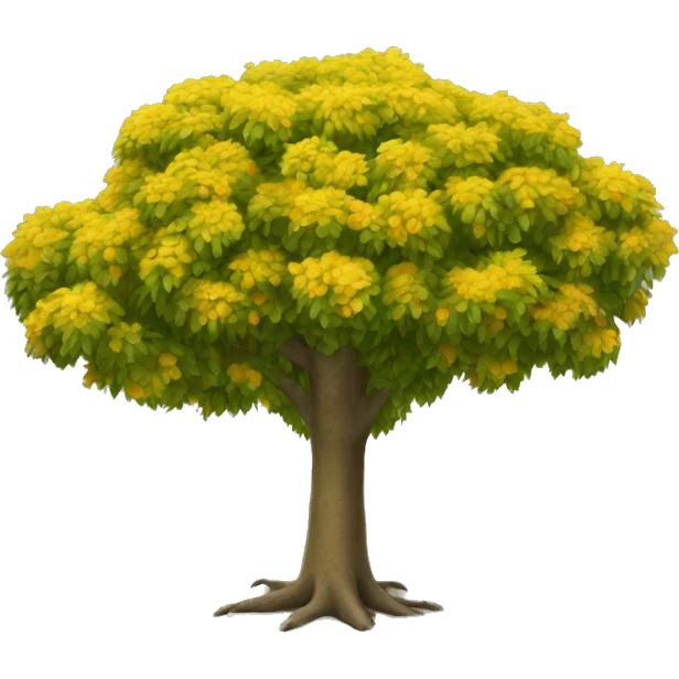 guayacán tree yellow emoji