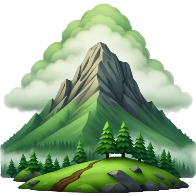 Like a foggy oregon mountain  emoji