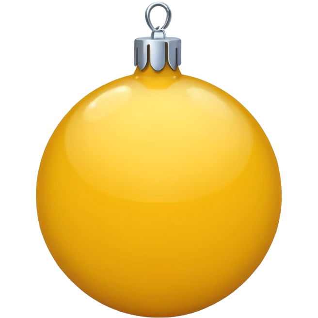 christmas ball yellow emoji