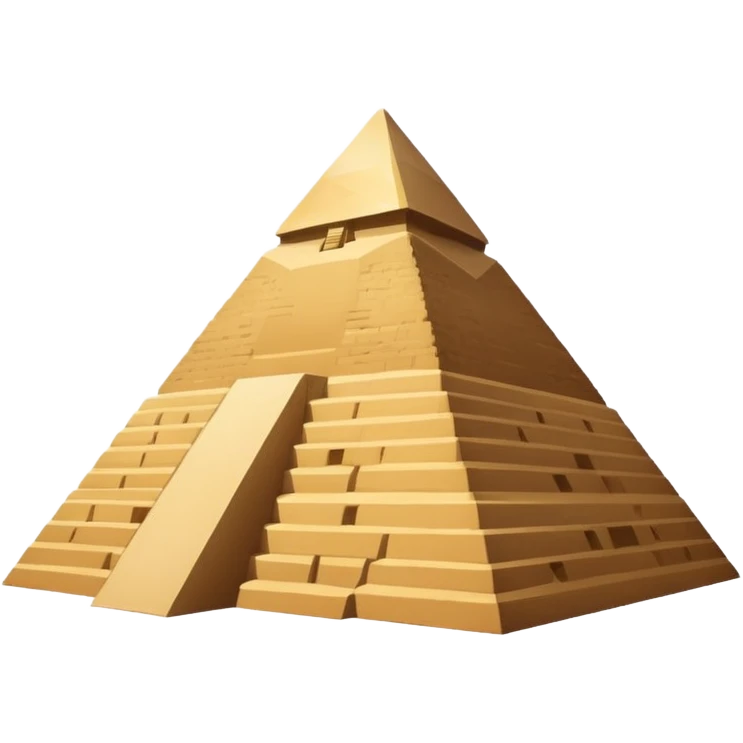 the Great Pyramid of Giza, simple, clear style emoji