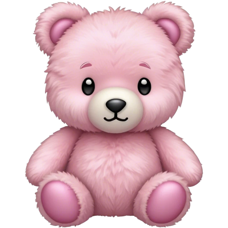 Light pink teddy bear emoji