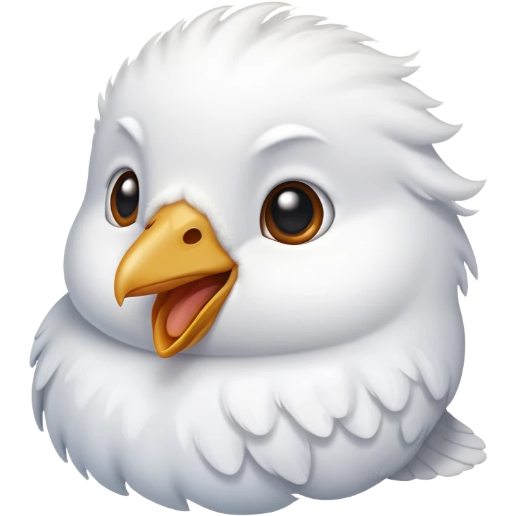 dove head as a novelty emoji, playful and expressive emoji