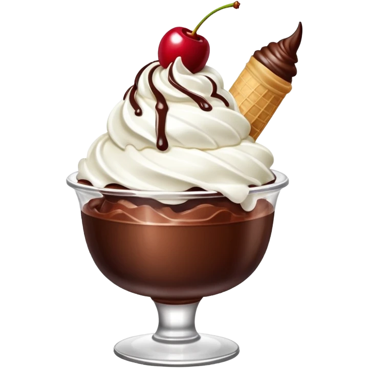 Ice Cream Chocolate Sundae with Cherry


 emoji
