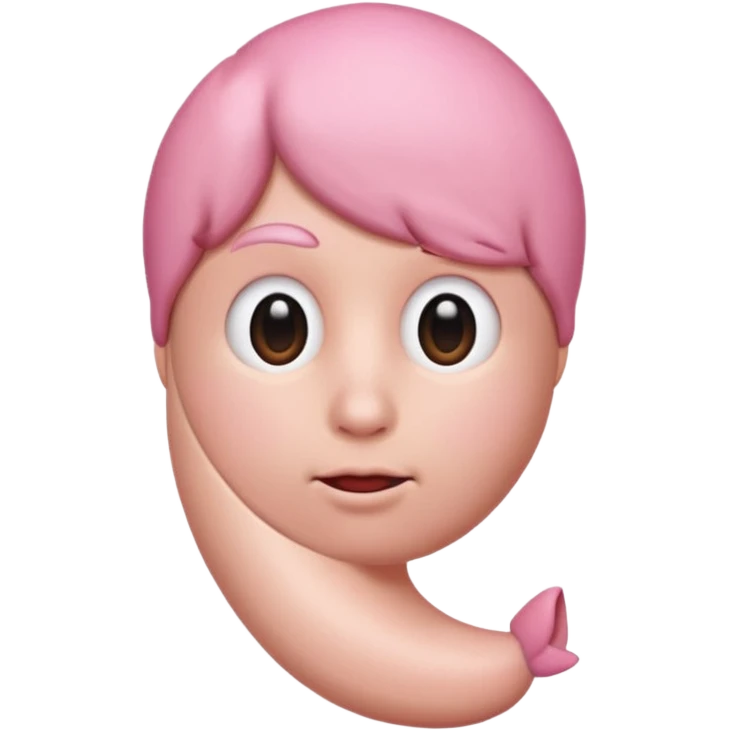 Реалистичный пенис с головкой розового цвета emoji