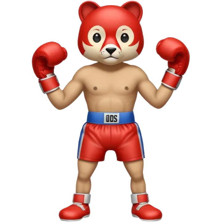 Animal with boxing gloves full body emoji