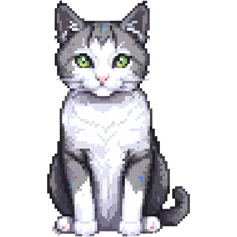 cat sitting pose emoji