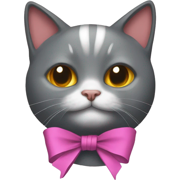 Ribbon on cat’s head emoji