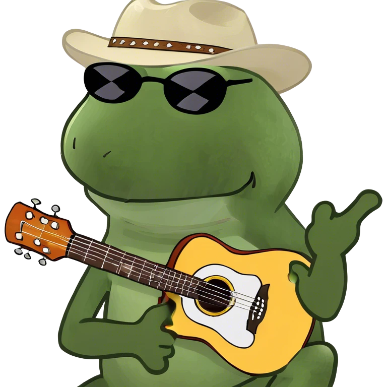playing the guitar emoji
