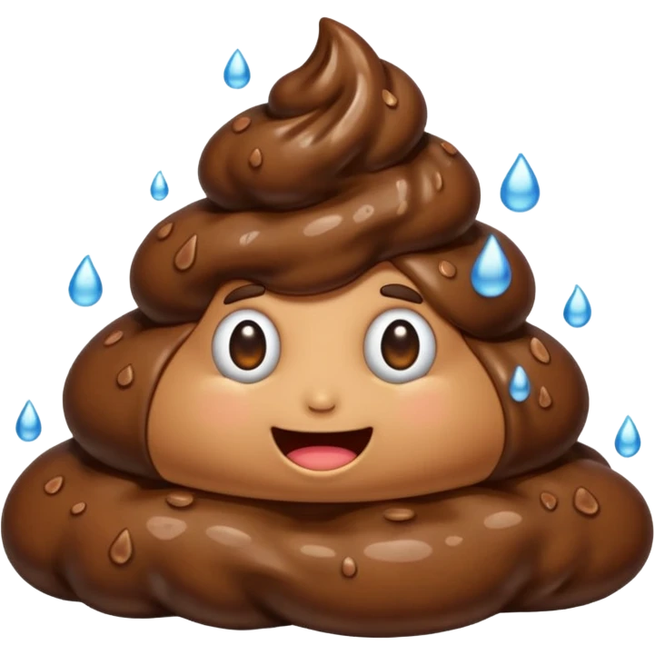 wet poop emoji