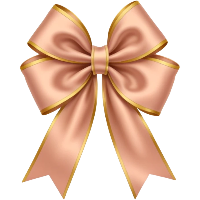 Coquette flesh color ribbon emoji