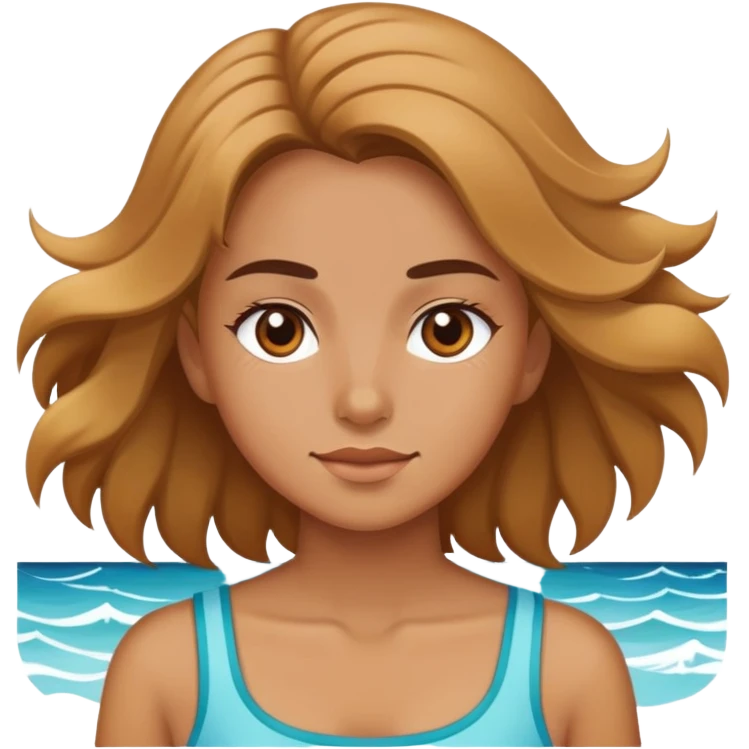 Salty girl emoji