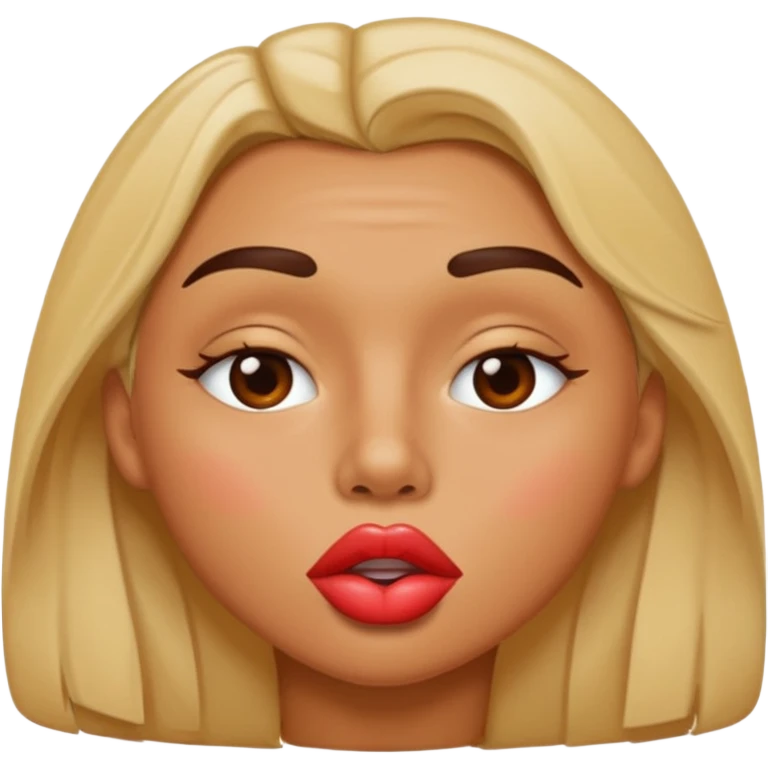 Big lip kiss emoji