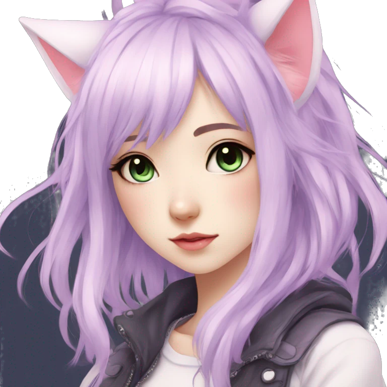 Edgy Kawaii Cute Cool Beautiful Elegant Pretty Pastel Anime Catgirl emoji