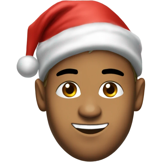 Neymar jr with a Santa hat emoji