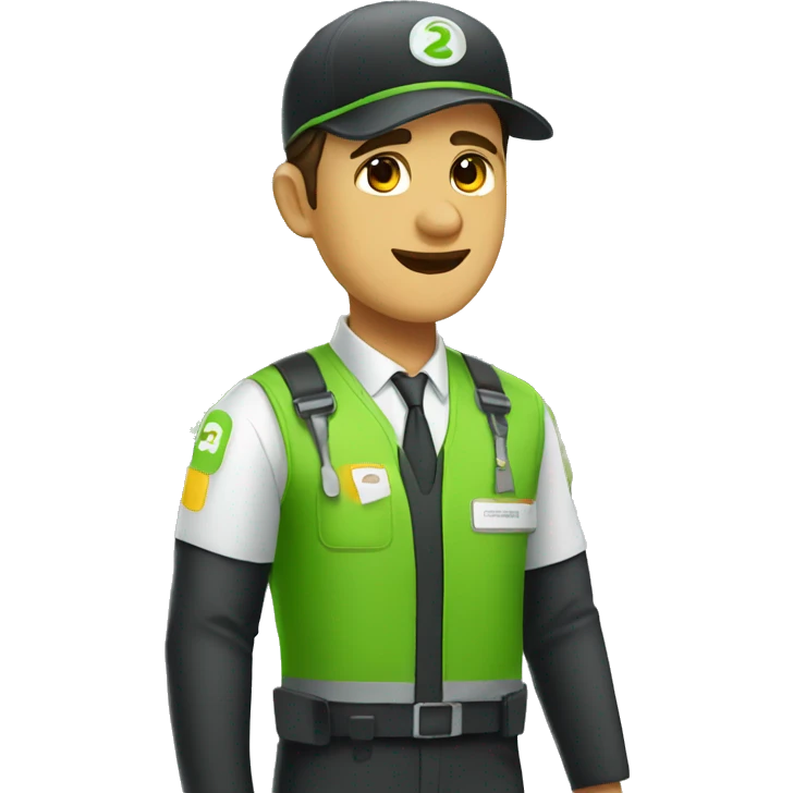 gojek airport staff emoji