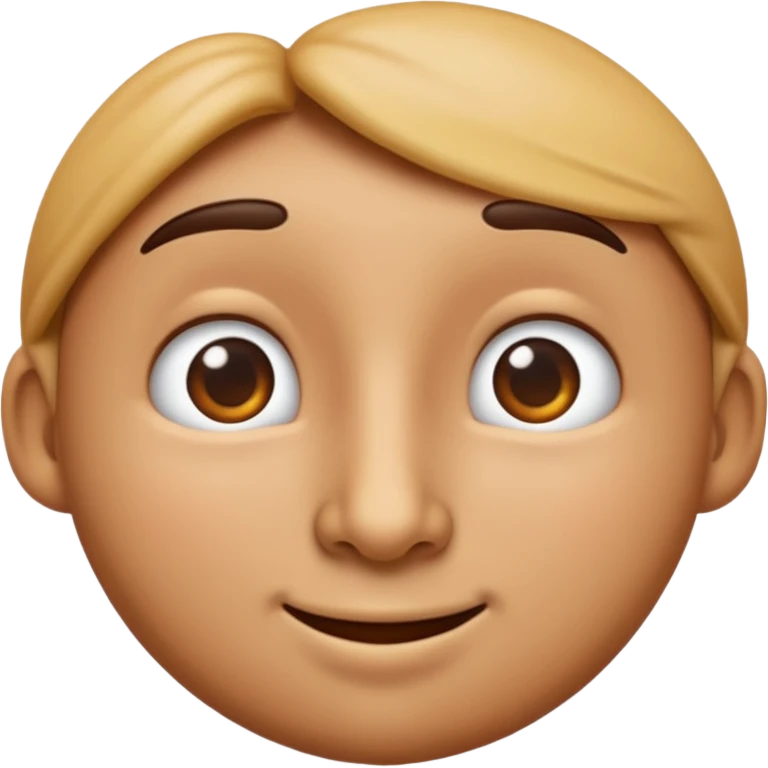 3D emoji-style nose, soft shading emoji