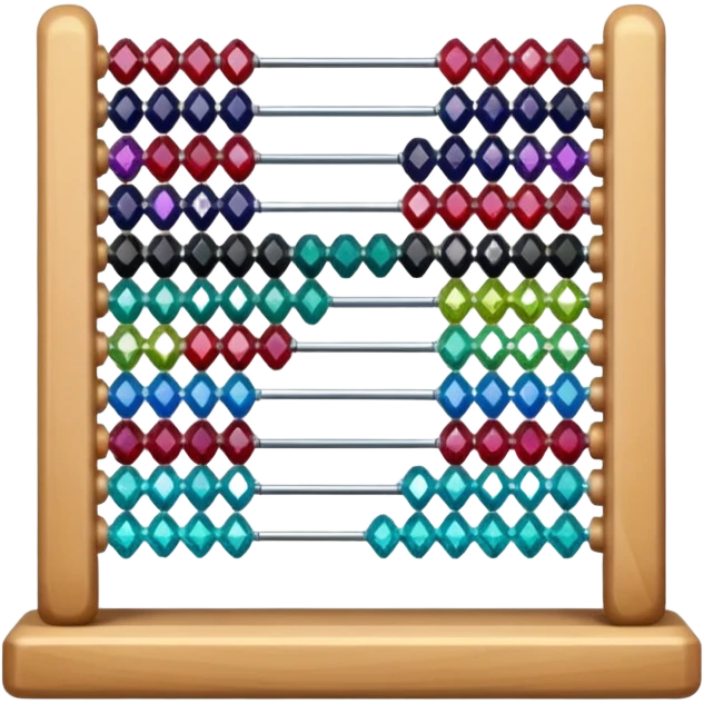 Gemstone abacus emoji