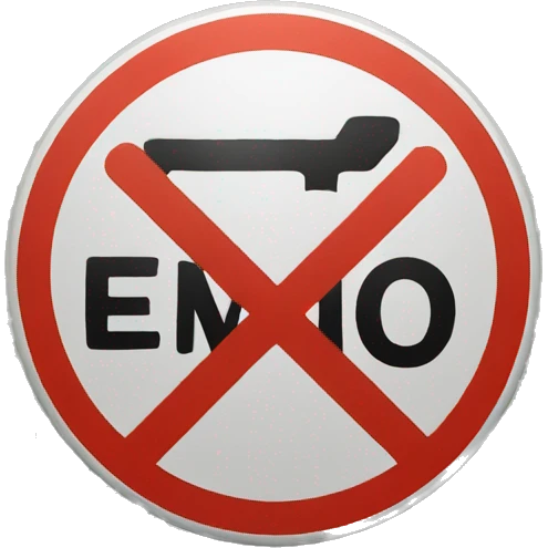 no oil road sign emoji