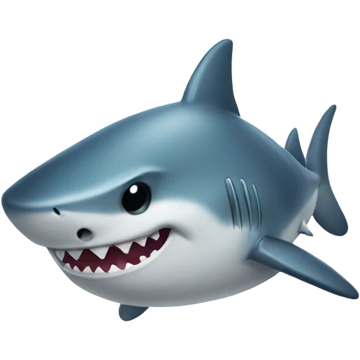 Cute shark  emoji