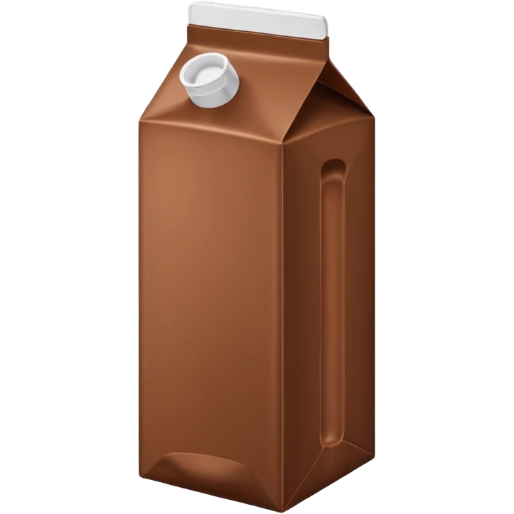 Tall thin chocolate milk carton  emoji