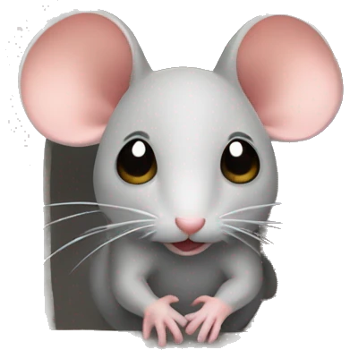 Mouse inside a house emoji