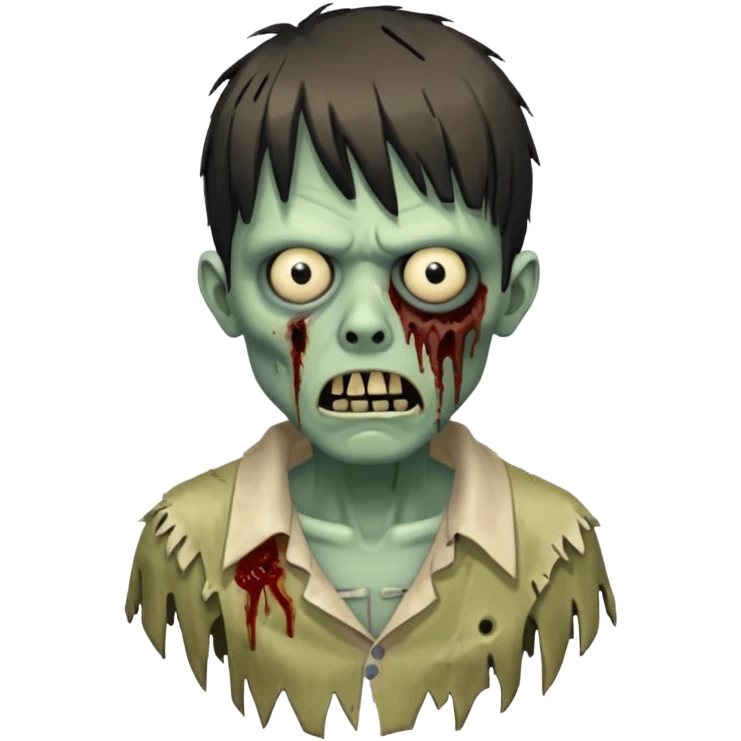Zumbi com franja emoji